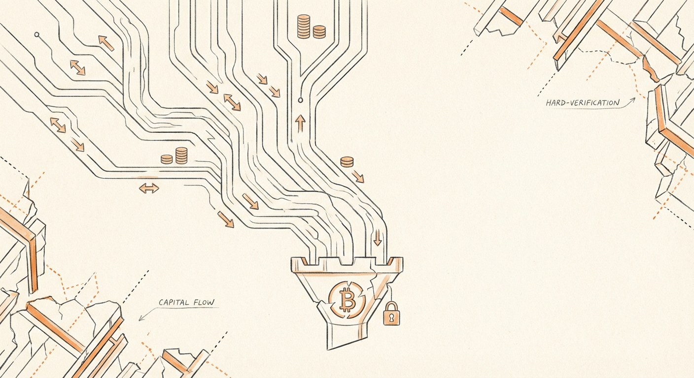 Capital migration from fragile systems into constrained basin